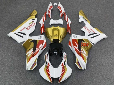 Honda CBR1000RR-R Motorrad Verkleidung 2020-2023 - Weiss Rot Gold Motul