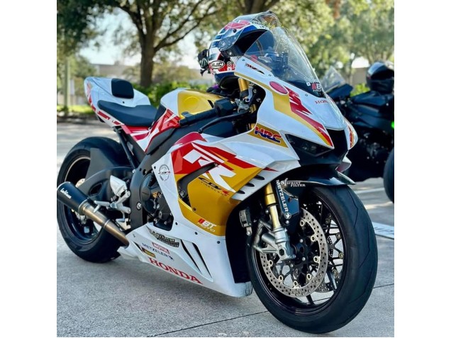 Honda CBR1000RR-R Motorrad Verkleidung 2020-2023 - Weiss Rot Gold Motul HRC