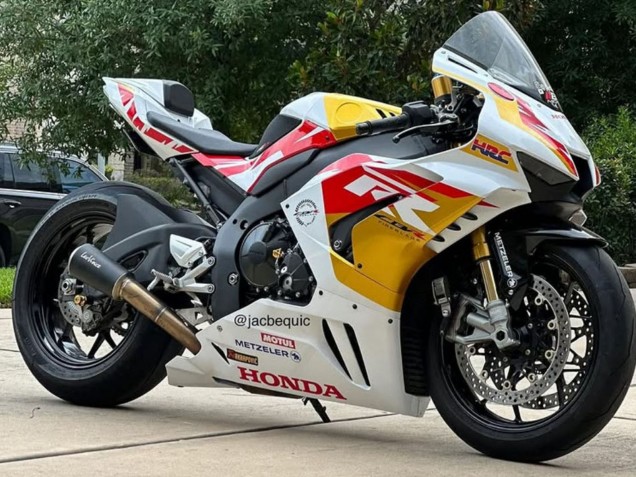 Honda CBR1000RR-R Motorrad Verkleidung 2020-2023 - Weiss Rot Gold Motul HRC