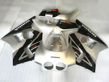 Honda CBR400RR NC23 Motorrad Verkleidung 1987-1989 - Silber Schwarz