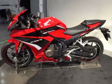 Honda CBR400R Motorrad Verkleidung 2022 - Rot Weiss Glanzendes Schwarz