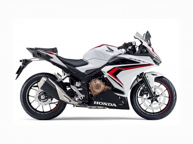 Honda CBR400R Motorrad Verkleidung 2022 - Weiss Rot Glanzendes Schwarz