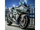 Kawasaki Ninja H2 Motorrad Verkleidung 2015-2022 - Weiss mit Grun Linie