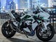 Kawasaki Ninja H2 Motorrad Verkleidung 2015-2022 - Weiss mit Grun Linie