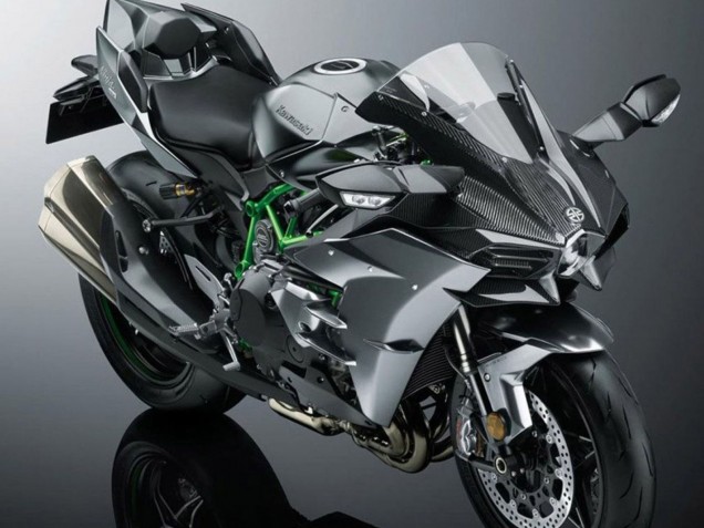Kawasaki Ninja H2 Motorrad Verkleidung 2015-2022 - Grau