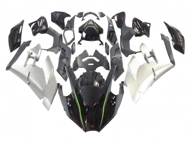 Kawasaki Ninja H2 Motorrad Verkleidung 2015-2022 - Schwarz Silber Grun