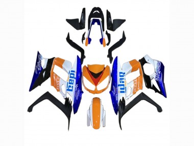 Kawasaki Z1000SX Motorrad Verkleidung 2010-2016 - Orange Weiss Blau Schwarz