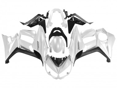 Kawasaki Z1000SX Motorrad Verkleidung 2010-2016 - Perl Weiss Schwarz