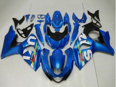 Suzuki GSXR 1000 Motorrad Verkleidung Kit 2009-2016 - Blau Grun Weiss