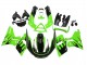 Kawasaki ZZR400 Motorrad Verkleidung 1993-2007 - Grun Glanzendes Schwarz Flamme
