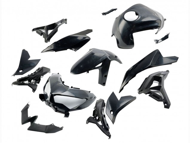 Kawasaki Versys 650 Motorrad Verkleidung 2022-2025 - Glanzendes Schwarz