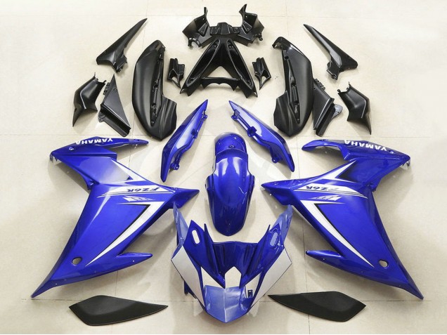 Yamaha FZ6R Motorrad Verkleidung 2009-2015 - Blau Weiss