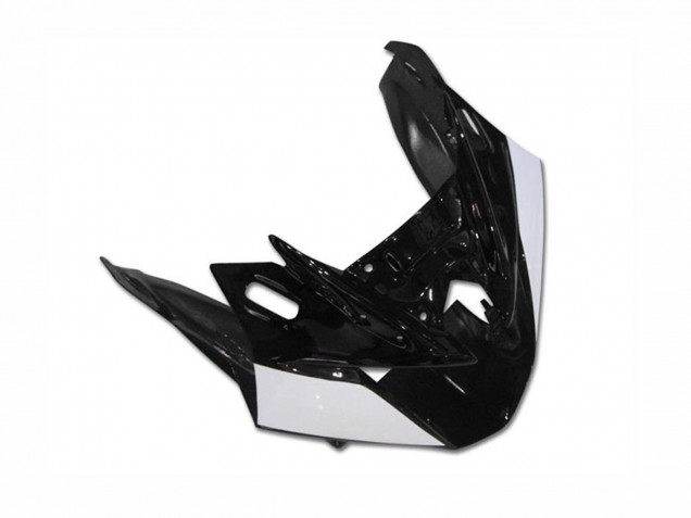 Yamaha FZ6R Motorrad Verkleidung 2009-2015 - Glanzendes Schwarz Weiss