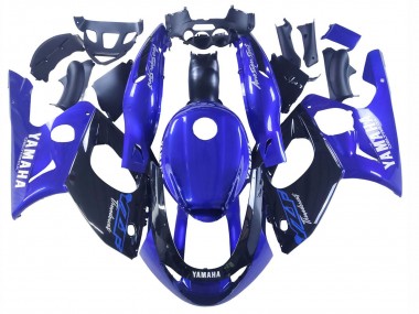Yamaha YZF600R Thundercat Motorrad Verkleidung 1996-2007 - Blau Glanzendes Schwarz