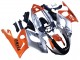 Yamaha YZF600R Thundercat Motorrad Verkleidung 1996-2007 - Orange Grau Glanzendes Schwarz