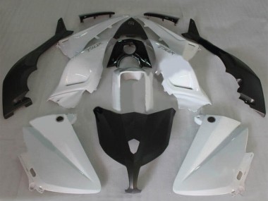 Yamaha TMAX530 Motorrad Verkleidung 2012-2014 - Weiss Glanzendes Schwarz