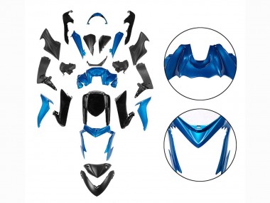 Suzuki GSX-S 1000 Motorrad Verkleidung 2015-2020 - Blau Schwarz