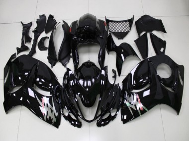 Suzuki GSXR 1300 Hayabusa Motorrad Verkleidung 2008-2020 - Glanzendes Schwarz