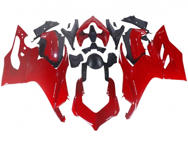 Ducati Panigale V2 Motorrad Verkleidung 2020-2024 - Rot Matt Schwarz