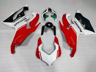 Ducati Panigale V2 Motorrad Verkleidung 2020-2024 - Weiss Rot Grun Glanzendes Schwarz