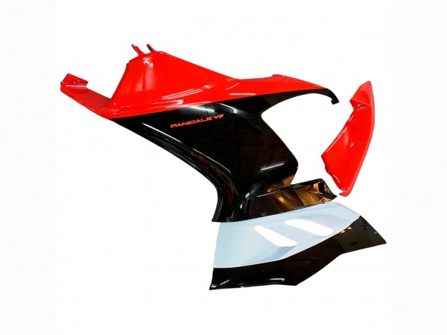Ducati Panigale V2 Motorrad Verkleidung Kit 2020-2024 - Weiss Rot Glanzendes Schwarz