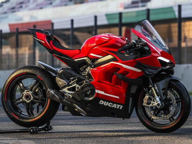 Ducati Panigale V4 V4S Motorrad Verkleidung 2020-2021 - Rot Weiss Schwarz