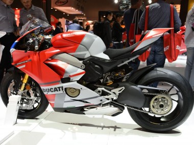 Ducati Panigale V4 V4S Motorrad Verkleidung 2018-2019 - Weiss Silber Rot Glanzendes Schwarz