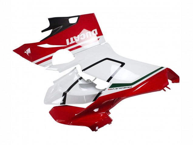 Ducati Panigale V4 V4S Motorrad Verkleidung 2018-2019 - Weiss Rot Matt Schwarz