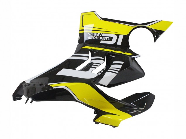 Ducati Panigale V4 V4S Motorrad Verkleidung 2020-2021 - Gelb Weiss Glanzendes Schwarz