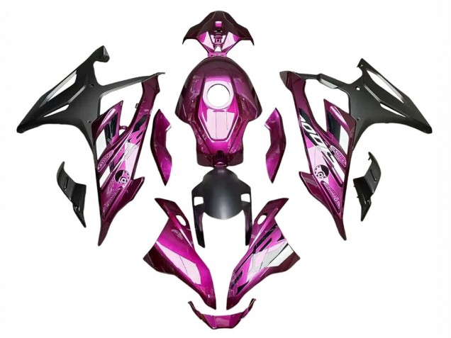 BMW S1000RR Motorrad Verkleidung 2023-2024 - Lila Matt Schwarz