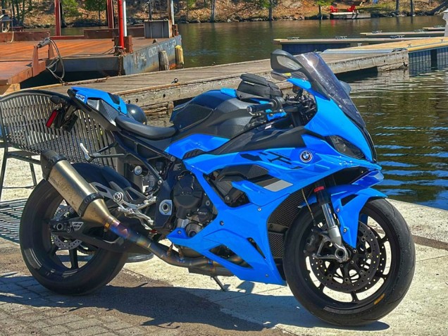 BMW S1000RR Motorrad Verkleidung 2023-2024 - Glanzendes Blau