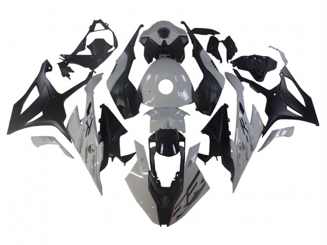 BMW S1000RR Motorrad Verkleidung 2023-2024 - Nardo Grau Matt Schwarz