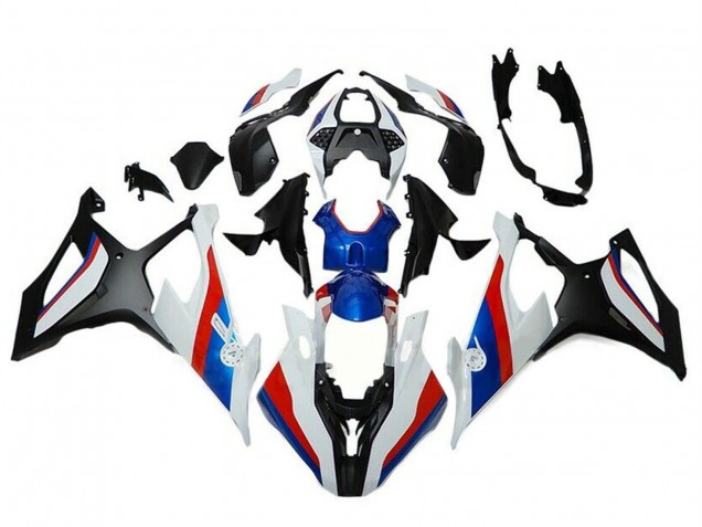 BMW S1000RR Motorrad Verkleidung 2019-2022 - Schwarz Weiss Rot Blau
