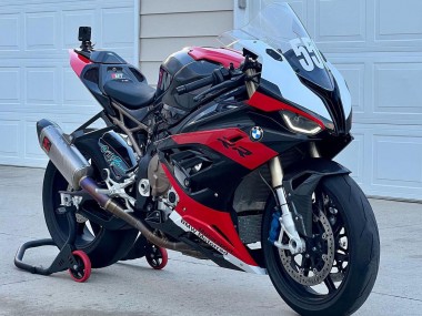 BMW S1000RR Motorrad Verkleidung 2019-2022 - Schwarz Rot Weiss