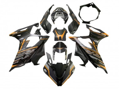 BMW S1000RR Motorrad Verkleidung 2019-2022 - Matt Orange Schwarz