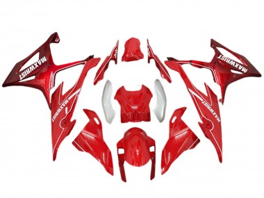 BMW S1000RR Motorrad Verkleidung 2019-2022 - Rot Silber MaxWrist
