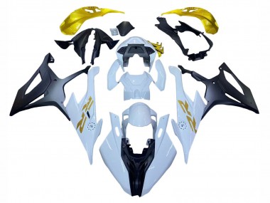 BMW S1000RR Motorrad Verkleidung 2019-2022 - Weiss Gold