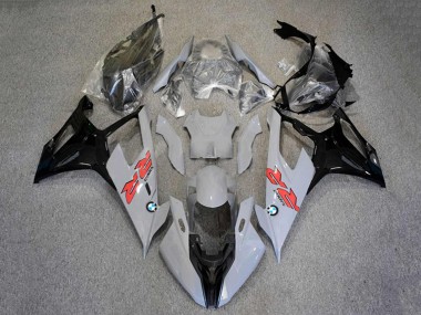 BMW S1000RR Motorrad Verkleidung 2019-2022 - Schwarz Grau Weiss