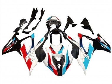 BMW S1000RR Motorrad Verkleidung 2019-2022 - Schwarz Weiss Blau Rot