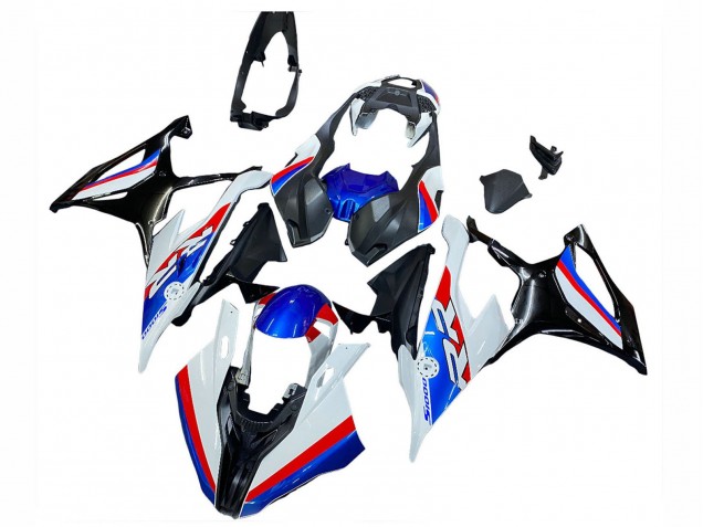 BMW S1000RR Motorrad Verkleidung 2019-2022 - Weiss Blau Rot