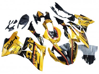 BMW S1000RR Motorrad Verkleidung 2017-2018 - Gold Schwarz Tyco