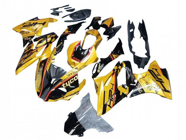 BMW S1000RR Motorrad Verkleidung 2017-2018 - Gold Schwarz Tyco