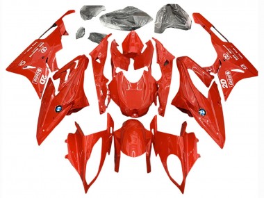 BMW S1000RR Motorrad Verkleidung 2017-2018 - Rot Castrol