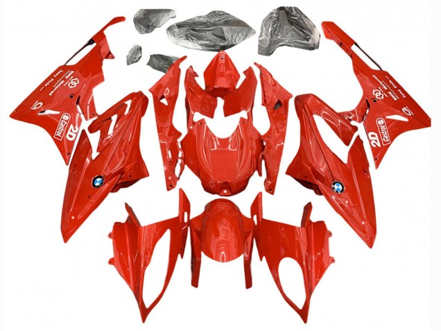 BMW S1000RR Motorrad Verkleidung 2017-2018 - Rot Castrol