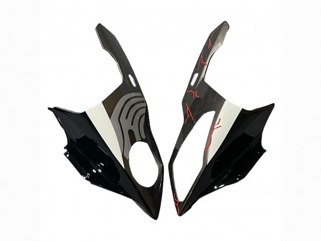 BMW S1000RR Motorrad Verkleidung 2009-2014 - Rot Glanzendes Schwarz