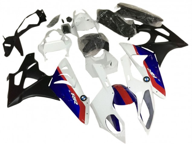BMW S1000RR Motorrad Verkleidung 2009-2014 - Weiss Rot Blau Schwarz