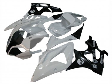 BMW S1000RR Motorrad Verkleidung 2009-2014 - Weiss Glanzendes Schwarz