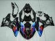 BMW S1000RR Motorrad Verkleidung 2009-2014 - Blau Rot Matt Schwarz Castrol