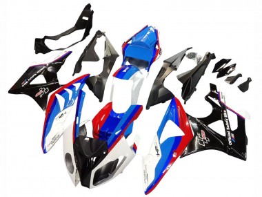 BMW S1000RR Komplette Abs Verkleidung 2009-2014 - Weiss Rot Blau Glanzendes Schwarz