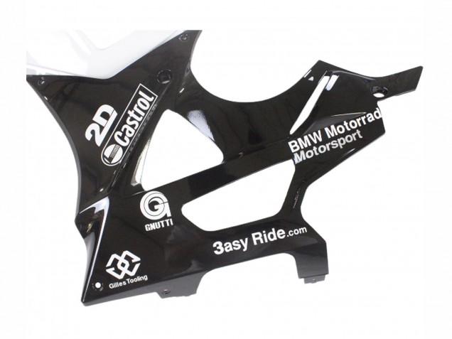 BMW S1000RR Motorrad Verkleidung 2009-2014 - Weiss Blau Glanzendes Schwarz Castrol